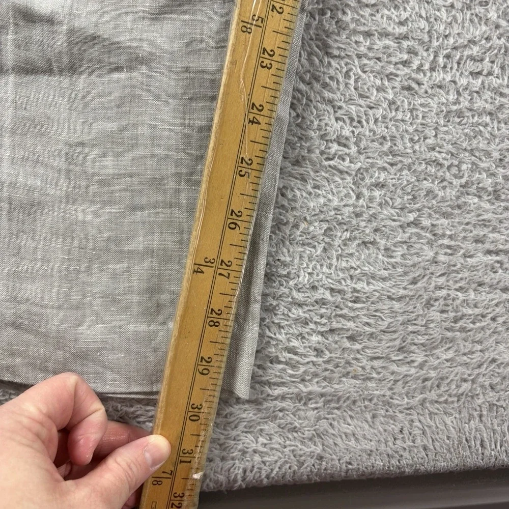 Bar 3 Slim Fit 100% Linen Pants Mens 30x30 Light Gray Chino Dress Pants Beach